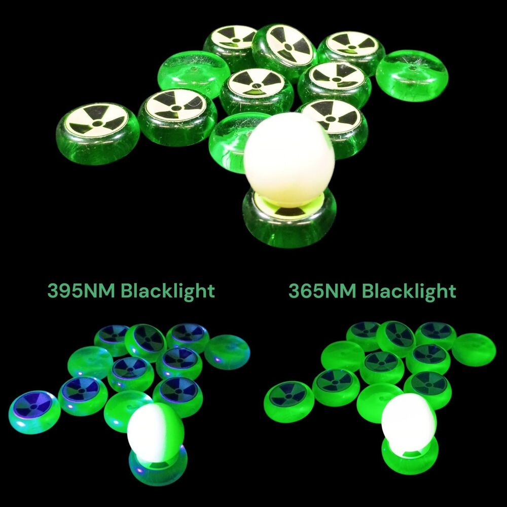 1x Vintage Czech Uranium Glass Marble Stand Geager Confirmed *No Marble